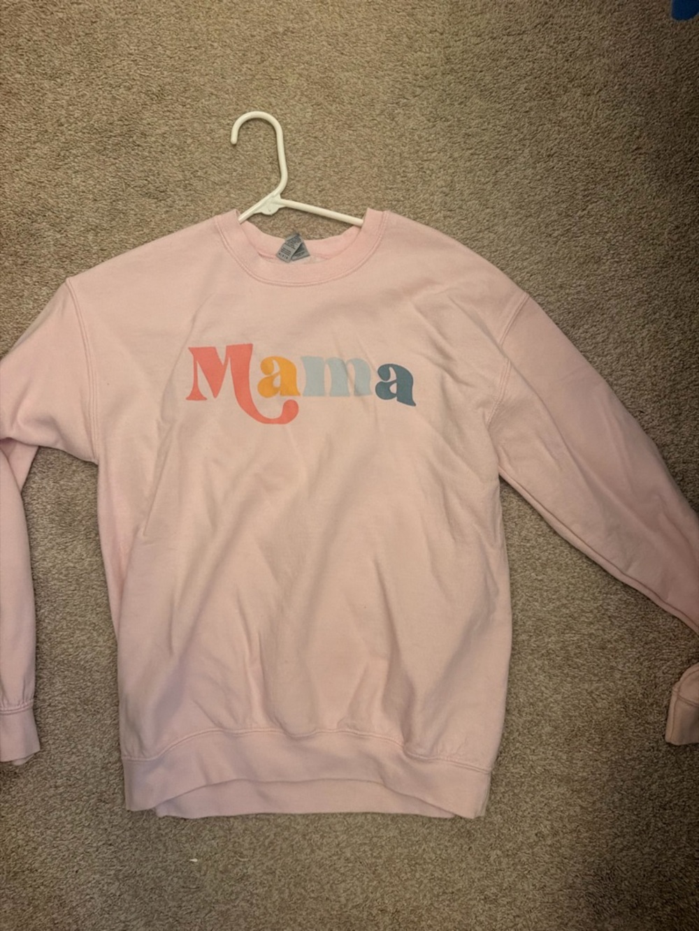 Gildan Pink 'Mama' Crewneck Sweatshirt